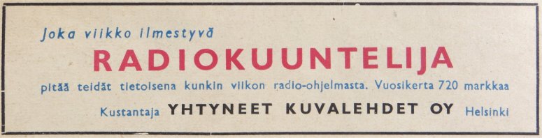 Radio kuuntelija Seura nro:18 / 4.5.1955 (Juhani Mki-Teppo)