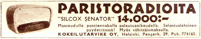 Silcox Senator Seura nro:18 / 4.5.1955 (Juhani Mki-Teppo)